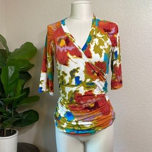 Cabi floral print top